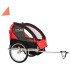 Remolque para bicicletas y cochecito 2 en 1 negro y