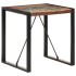 Mesa de comedor de madera maciza reciclada 70x70x75