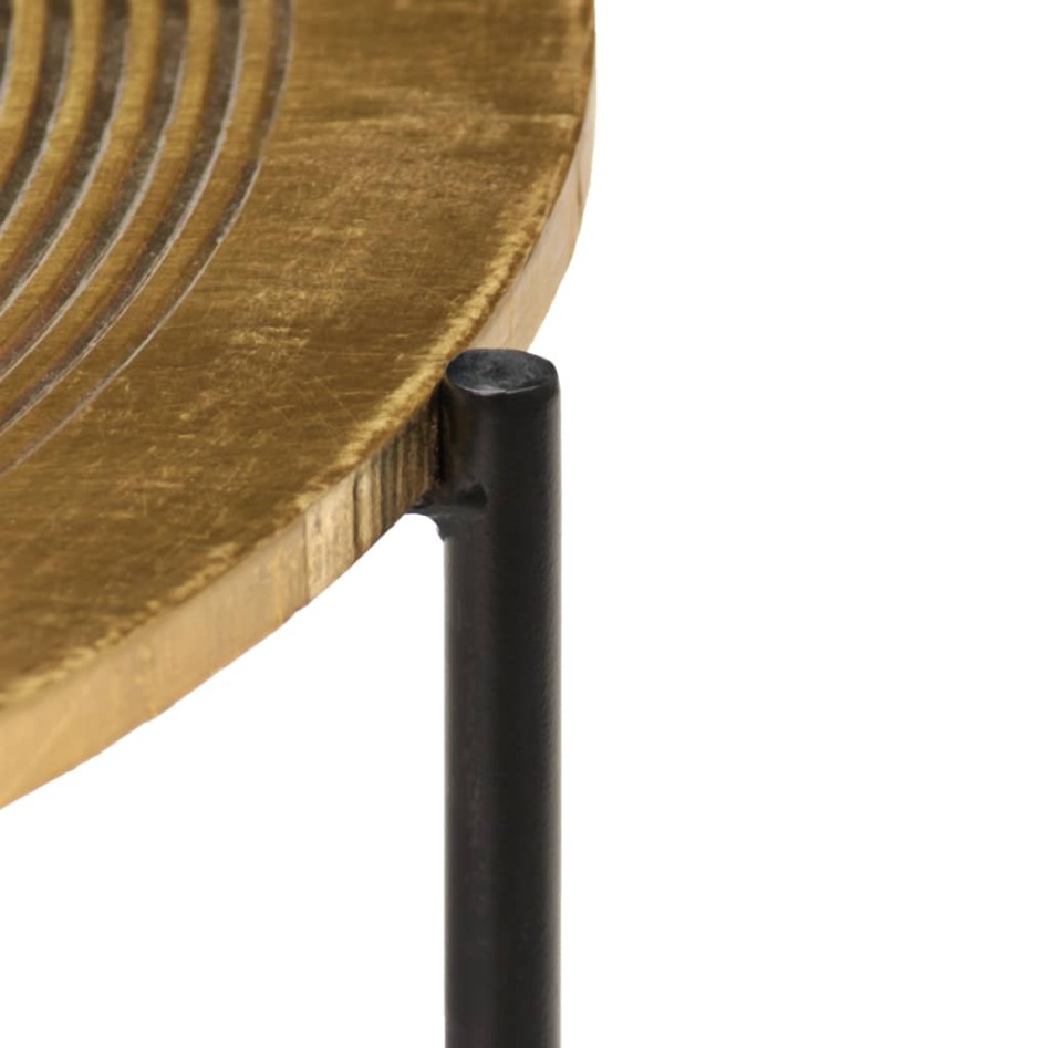 Juego de mesas con cubierta de latón MDF 2