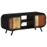 Mueble para la TV madera maciza reciclada 110x30x45