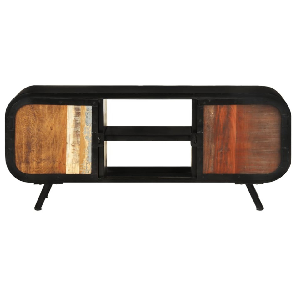 Mueble para la TV madera maciza reciclada 110x30x45