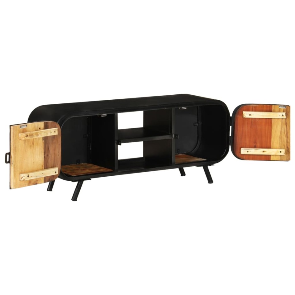 Mueble para la TV madera maciza reciclada 110x30x45