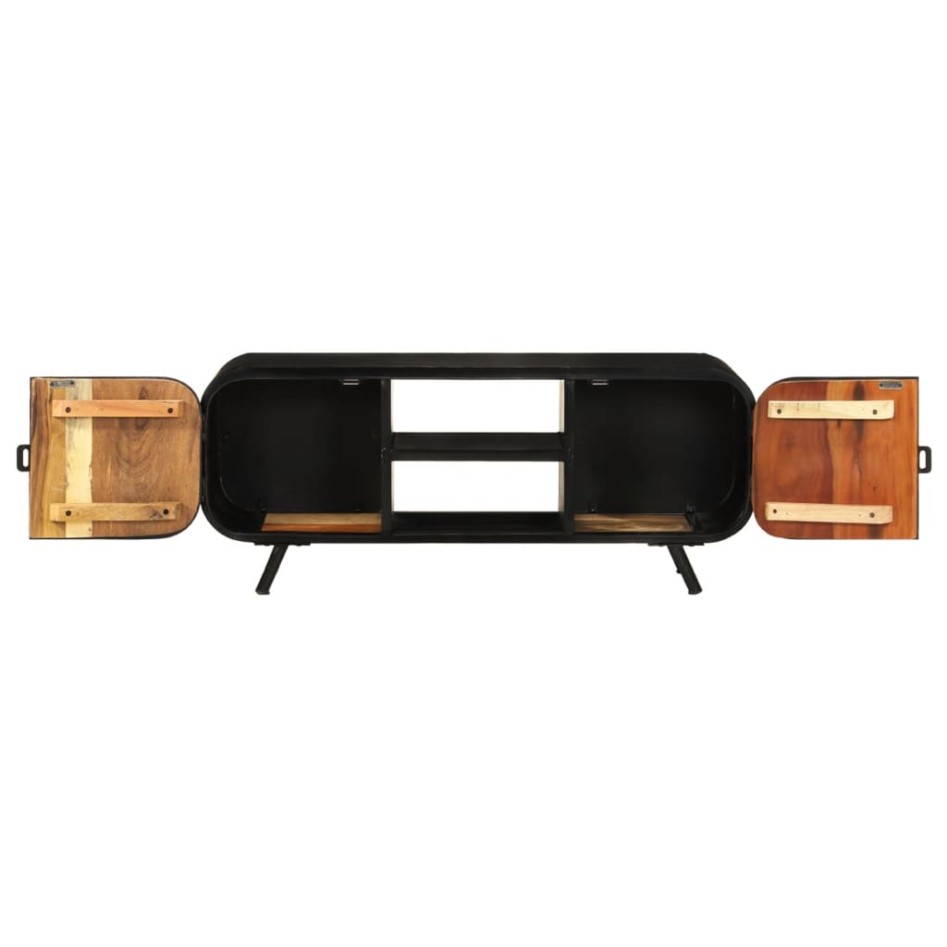 Mueble para la TV madera maciza reciclada 110x30x45