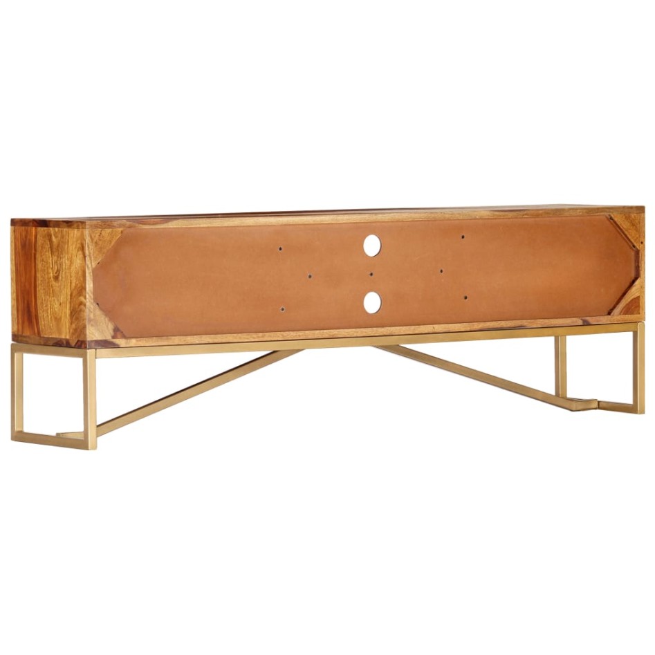 Mueble para TV madera maciza de sheesham 140x30x45