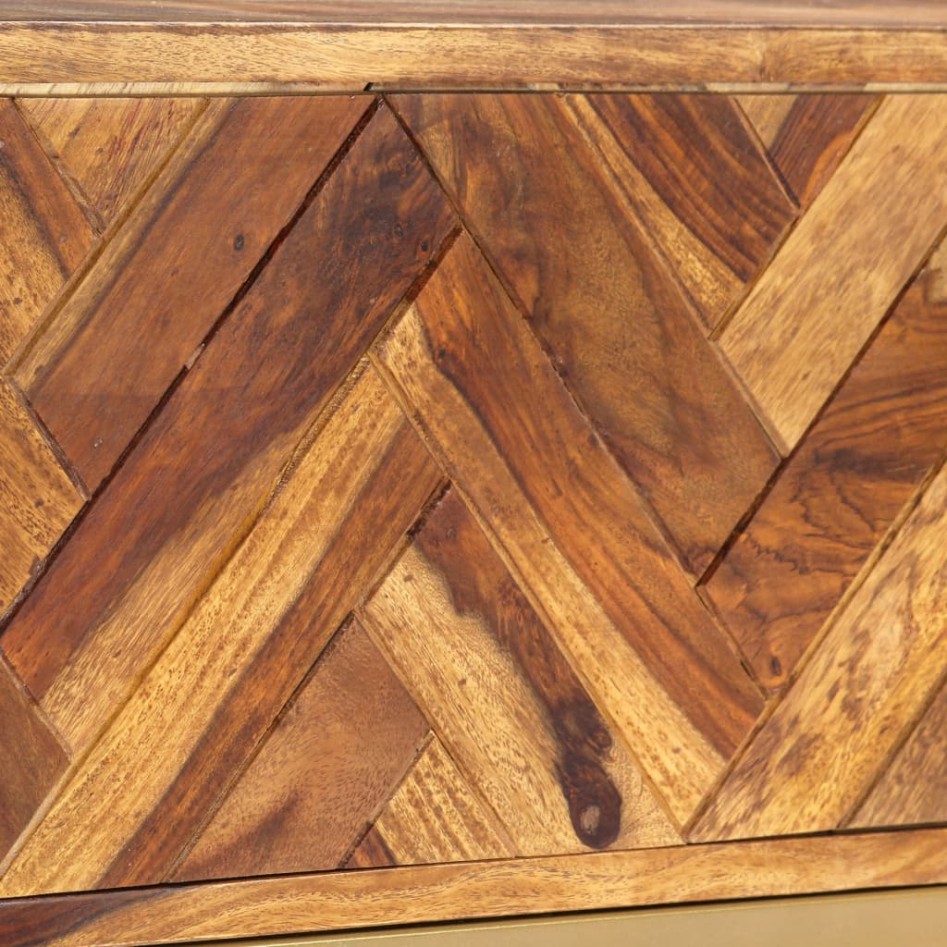 Mueble para TV madera maciza de sheesham 140x30x45