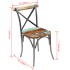 Sillas de comedor 2 unidades madera maciza