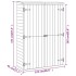 Cobertizo de herramientas madera pino impregnada 123x45x171