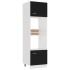 Armario de microondas madera contrachapada negro 60x57x207