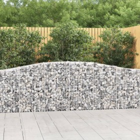Cesta de gaviones forma arco hierro galvanizado