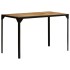 Mesa de comedor madera maciza de mango rugosa y acero 120