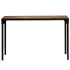 Mesa de comedor madera maciza de mango rugosa y acero 120
