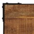 Mesa de comedor madera maciza de mango rugosa y acero 120
