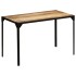 Mesa de comedor madera maciza de mango rugosa y acero 120
