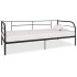 Estructura de cama de metal negro 90x200