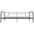 Estructura de cama de metal negro 90x200