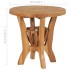 Mesa y sillas de bistró para jardín 3 pzas madera maciza