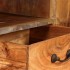 Mueble para TV de madera maciza vintage 118x30x40