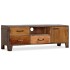 Mueble para TV de madera maciza vintage 118x30x40