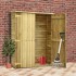 Caseta herramientas jardín madera pino impregnada 123x50x171