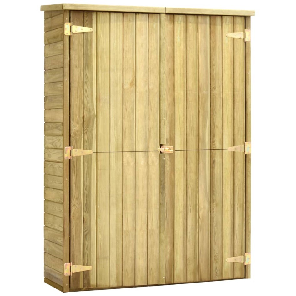 Caseta herramientas jardín madera pino impregnada 123x50x171