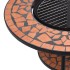 Mesita con brasero de mosaico cerámica terracota 68
