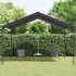 Carpa acero y tela gris antracita 4x3