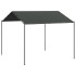 Carpa acero y tela gris antracita 4x3