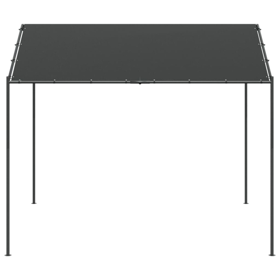 Carpa acero y tela gris antracita 4x3