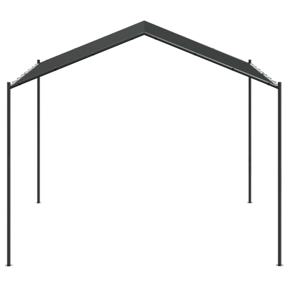 Carpa acero y tela gris antracita 4x3