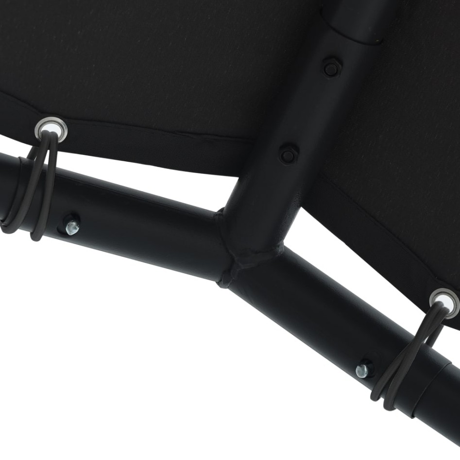 Carpa acero y tela gris antracita 4x3