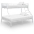 Estructura de litera de metal blanco 140x200 cm/90x200