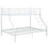 Estructura de litera de metal blanco 140x200 cm/90x200