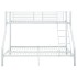 Estructura de litera de metal blanco 140x200 cm/90x200