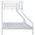 Estructura de litera de metal blanco 140x200 cm/90x200