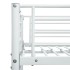 Estructura de litera de metal blanco 140x200 cm/90x200