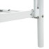 Estructura de litera de metal blanco 140x200 cm/90x200