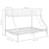Estructura de litera de metal blanco 140x200 cm/90x200