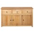 Aparador de madera maciza de pino estilo Panamá 135x40x80