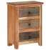 Armario auxiliar de madera maciza de acacia 55x33x75