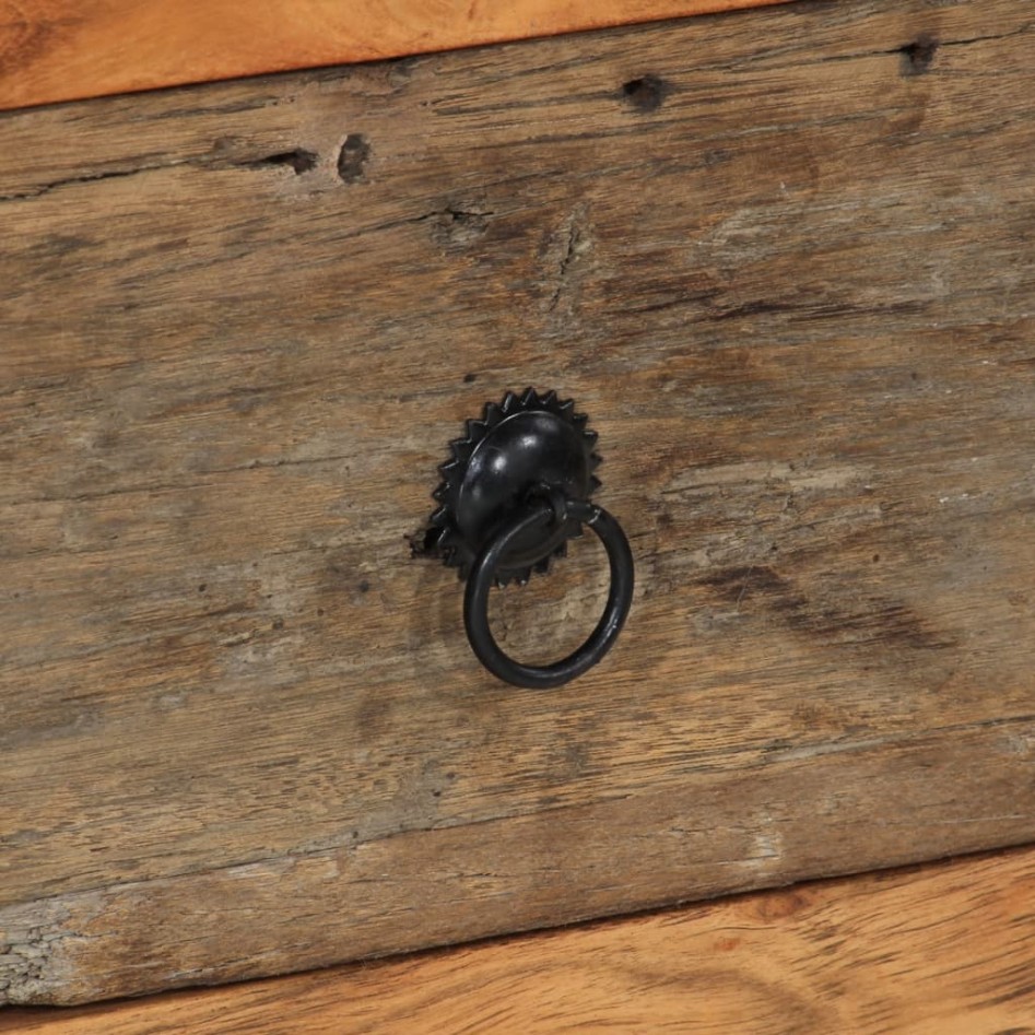 Armario auxiliar de madera maciza de acacia 55x33x75