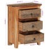 Armario auxiliar de madera maciza de acacia 55x33x75