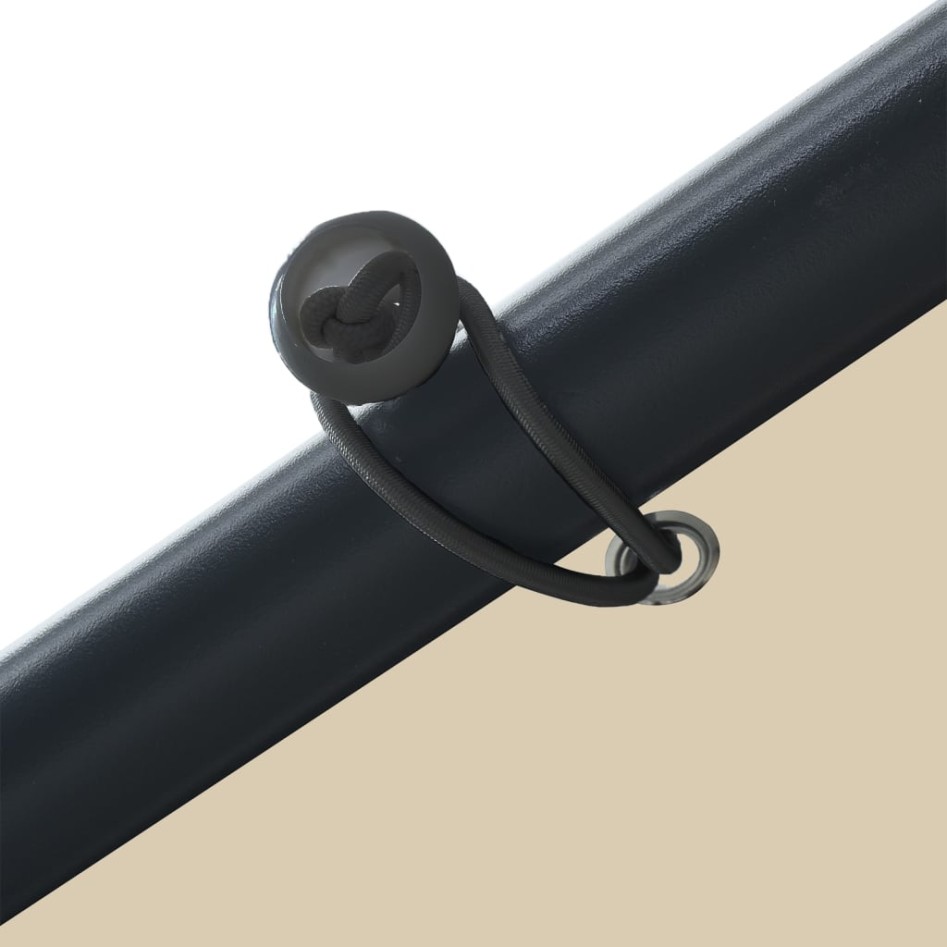 Carpa acero y tela beige 3x3