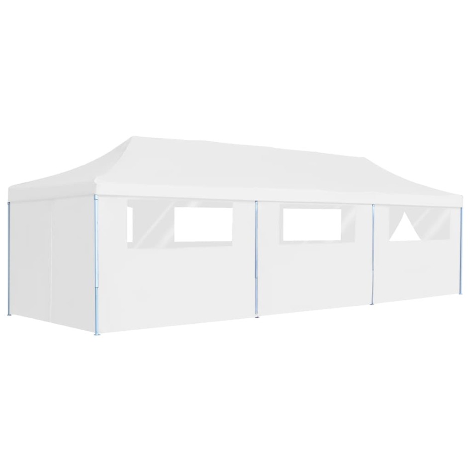 Carpa de fiestas pop-up plegable con 8 paredes blanco 3x9