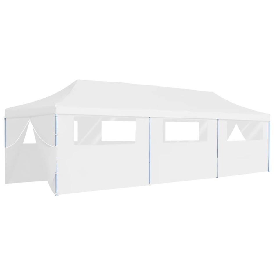 Carpa de fiestas pop-up plegable con 8 paredes blanco 3x9