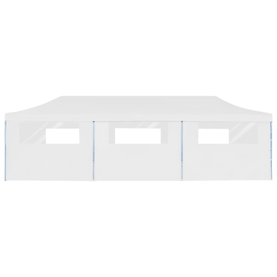 Carpa de fiestas pop-up plegable con 8 paredes blanco 3x9