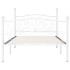 Estructura de cama con somier metal blanco 90x200