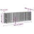 Arriate de gaviones de hierro galvanizado 330x50x100