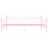 Estructura de cama de metal rosa 90x200