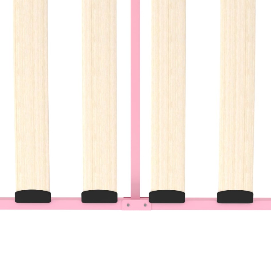 Estructura de cama de metal rosa 90x200