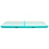 Esterilla inflable de gimnasia y bomba PVC verde 300x100x20